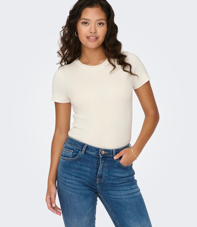 JDY T-Shirt CIRKELINE JDY CLOUD DANCER