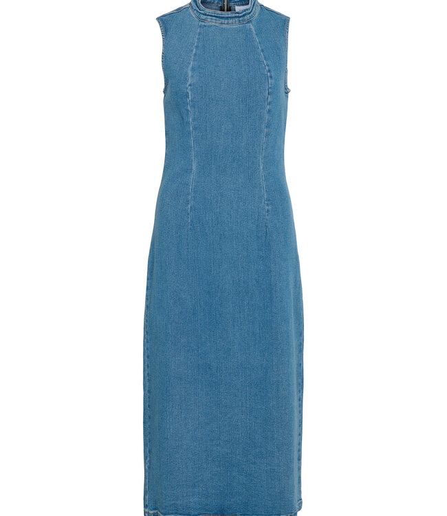 VILA Kleed WINONA JEANS VILA MEDIUM BLUE DENIM