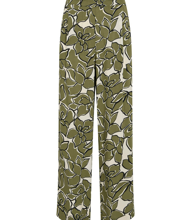 VILA Broek MARA DURA V-NECK VILA CAPULET OLIVE