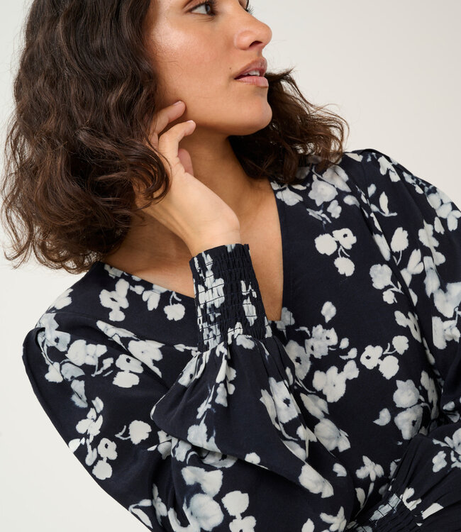 KAFFE Blouse ALICE KAFFE BLUE FLOWER