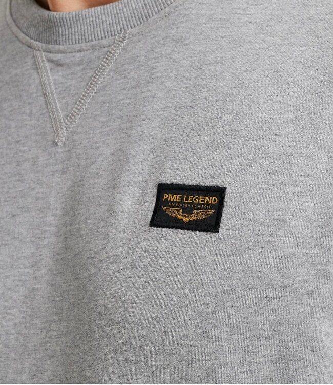 PME LEGEND Pull  Sweater AIRSTRIP PME Legend LIGHT GREY MELEE