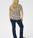 KAFFE CURVE Blouse MELLA KAFFE CURVE BLACK SAND GRAPHIC