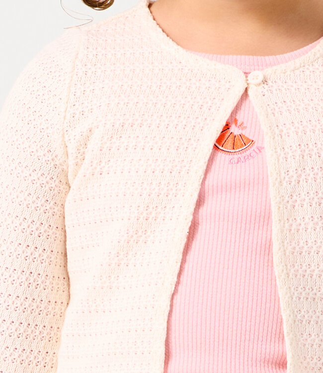 GARCIA Gilet CARDIGAN GARCIA MINI GIRLS WHITE