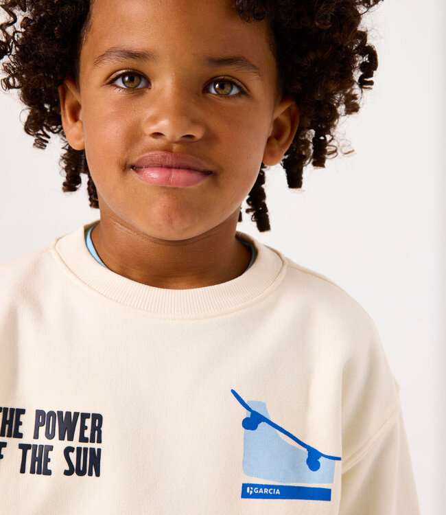 GARCIA Sweater POWER OF THE SUN GARCIE BOYS MINI CREAM