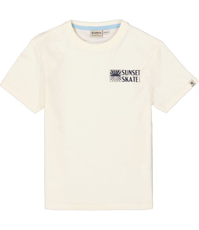 GARCIA T-Shirt SUNSET SKATE GARCIA MINI BOYS CREAM