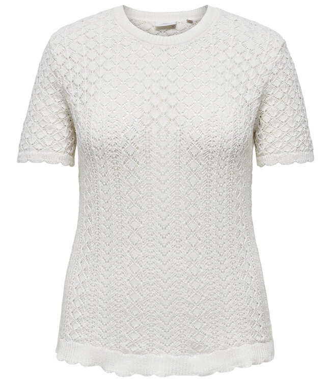 ONLY CARMAKOMA T-Shirt SAGA CARMAKOMA ECRU