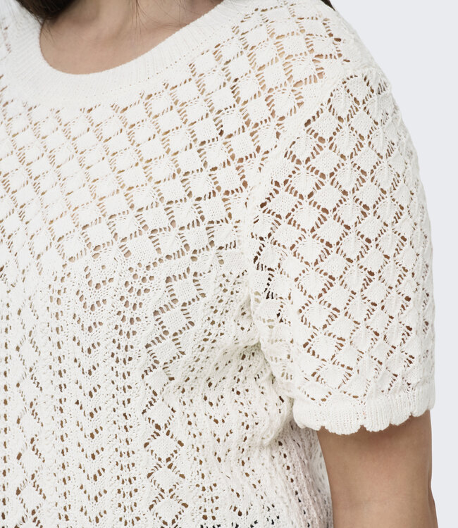 ONLY CARMAKOMA T-Shirt SAGA CARMAKOMA ECRU