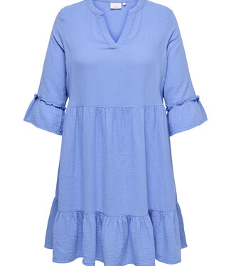 ONLY CARMAKOMA Kleed THYRA PEPLUM CARMAKOMA PROVENCE BLEU