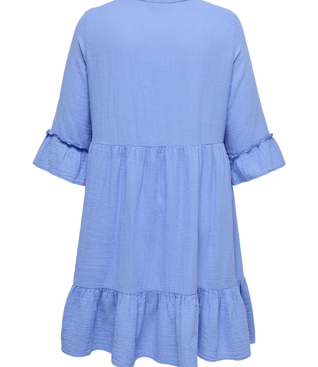 ONLY CARMAKOMA Kleed THYRA PEPLUM CARMAKOMA PROVENCE BLEU