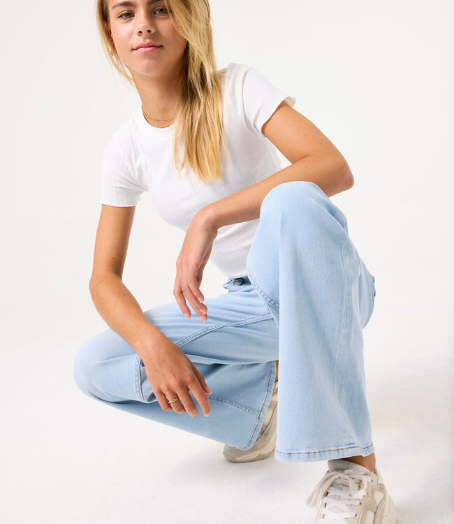 GARCIA Broek JEANS ANNEMAY  WIDE GARCIA LIGHT BLUE DENIM