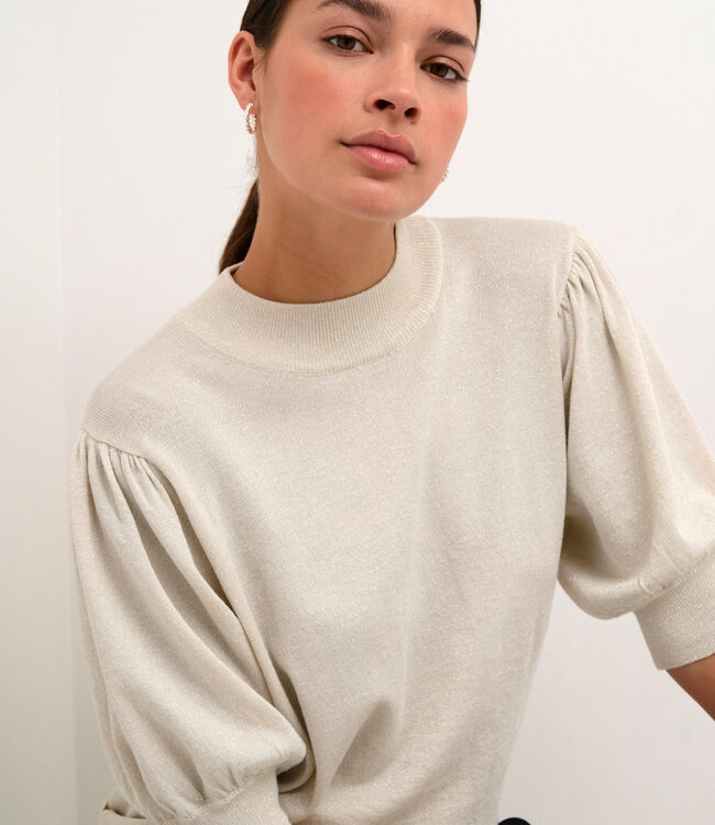 KAFFE Pull REGINA TURTLENECK KAFFE SAND DOLLAR