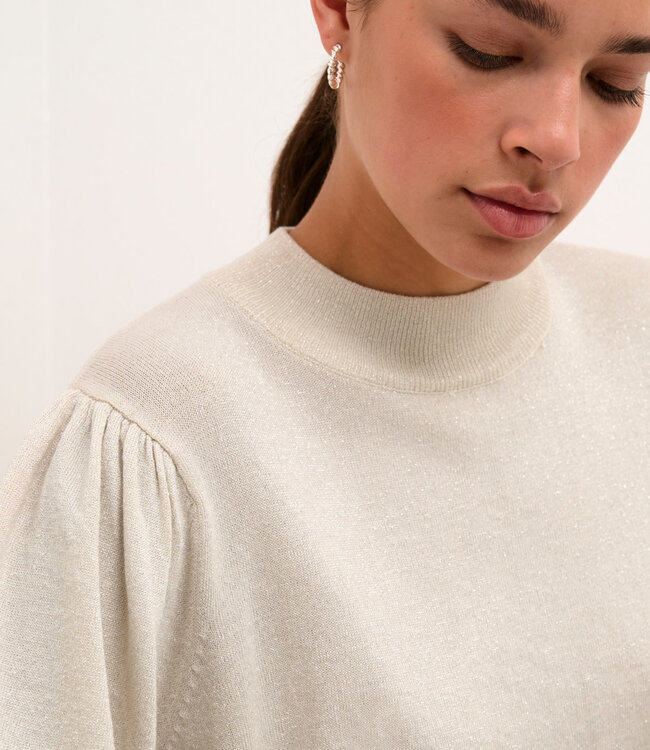 KAFFE Pull REGINA TURTLENECK KAFFE SAND DOLLAR