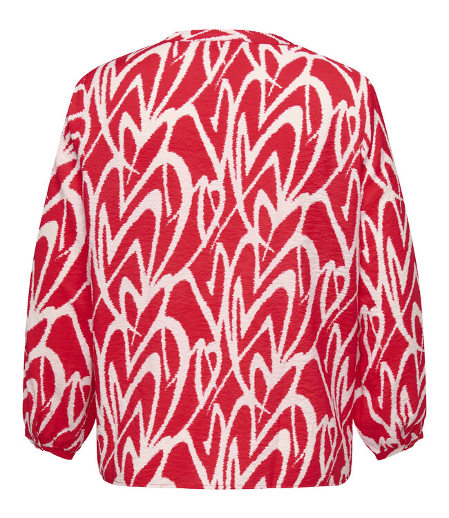 ONLY CARMAKOMA Blouse OLIVERA CARMAKOMA RISK RED HEART TWON
