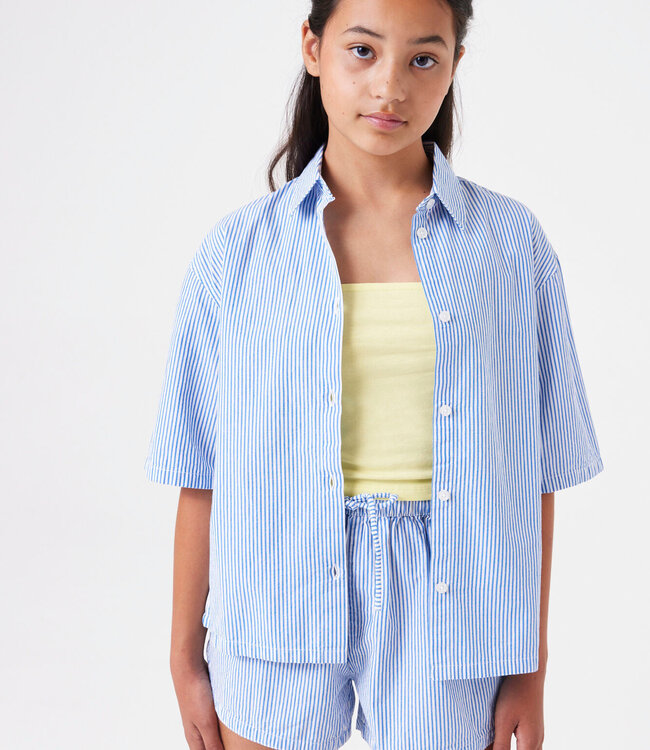 GARCIA Short STRIPE GARCIA TEENS BLUE