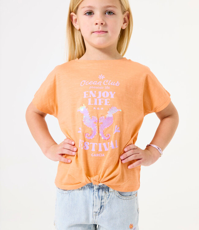 GARCIA Short JEANS GARCIA GIRLS MINI BLEACHED