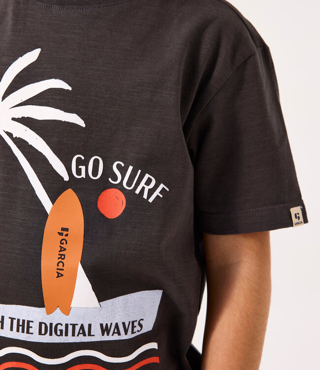 GARCIA T-Shirt GO SURF GARCIA BOYS MINI DARK GREY
