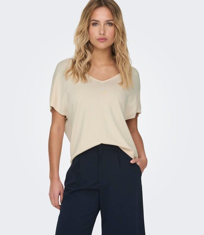 JDY T-Shirt BASICA LOOS JDY SANDSHELL