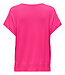 JDY T-Shirt BASICA LOOS JDY PINK FLAMBE