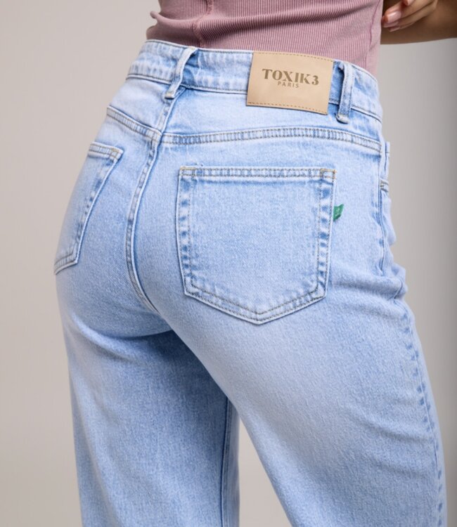 TOXIK3 Broek Jeans Toxik3 WIDE LIGHT BLUE L21371-5