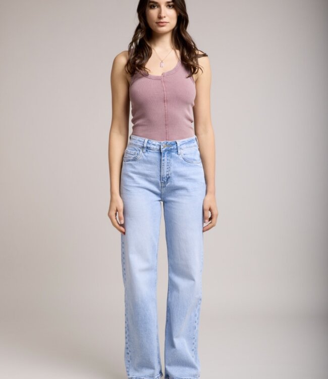 TOXIK3 Broek Jeans Toxik3 WIDE LIGHT BLUE L21371-5