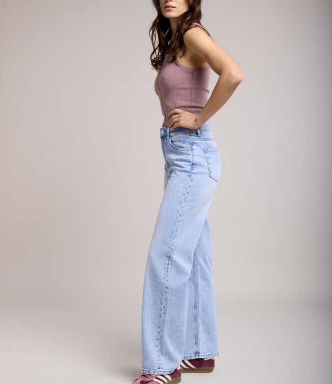 TOXIK3 Broek Jeans Toxik3 WIDE LIGHT BLUE L21371-5