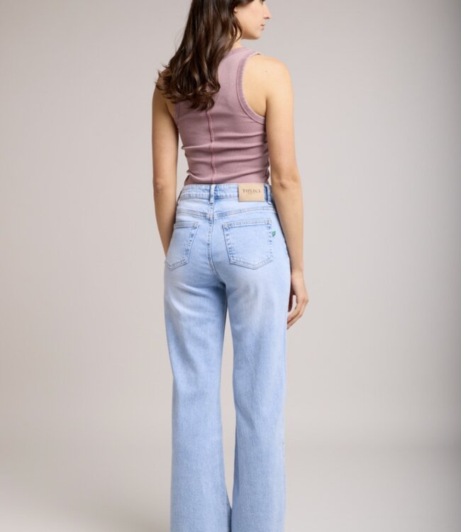 TOXIK3 Broek Jeans Toxik3 WIDE LIGHT BLUE L21371-5