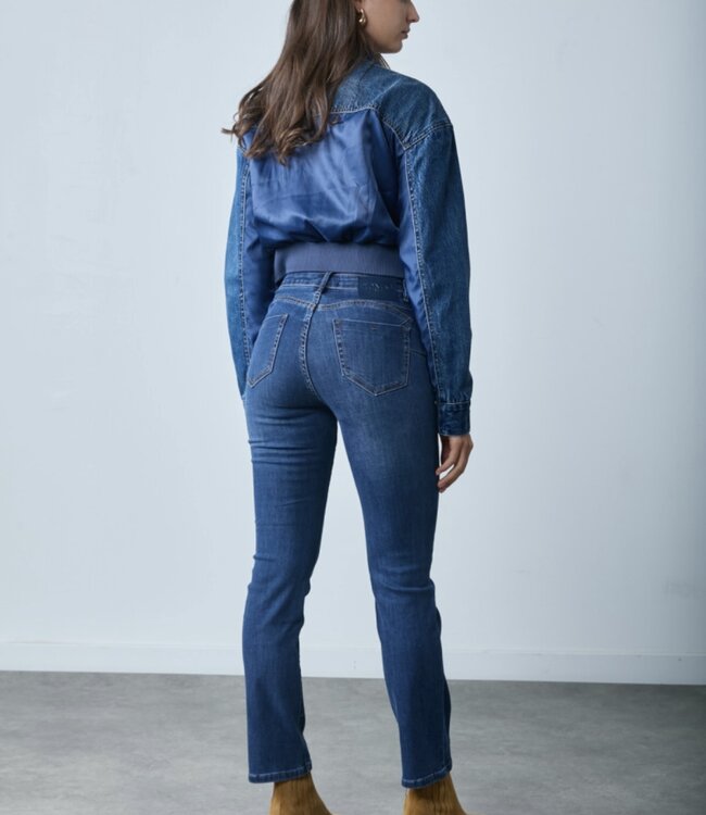 TOXIK3 Broek Jeans Toxik3 PUSH UP DARK  BLUE H2726-2