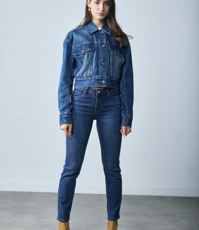 TOXIK3 Broek Jeans Toxik3 PUSH UP DARK  BLUE H2726-2