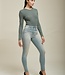 TOXIK3 Broek Jeans Toxik3 Hoge Tai L185-J81 BLEACHED BLUE