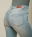 TOXIK3 Broek Jeans Toxik3 Hoge Tai L185-J81 BLEACHED BLUE