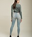 TOXIK3 Broek Jeans Toxik3 Hoge Tai L185-J81 BLEACHED BLUE