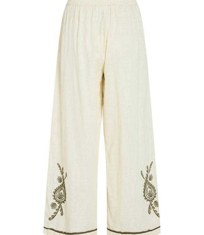 VILA Broek JOSLA 7/8 WIDE VILA EMBROIDERY