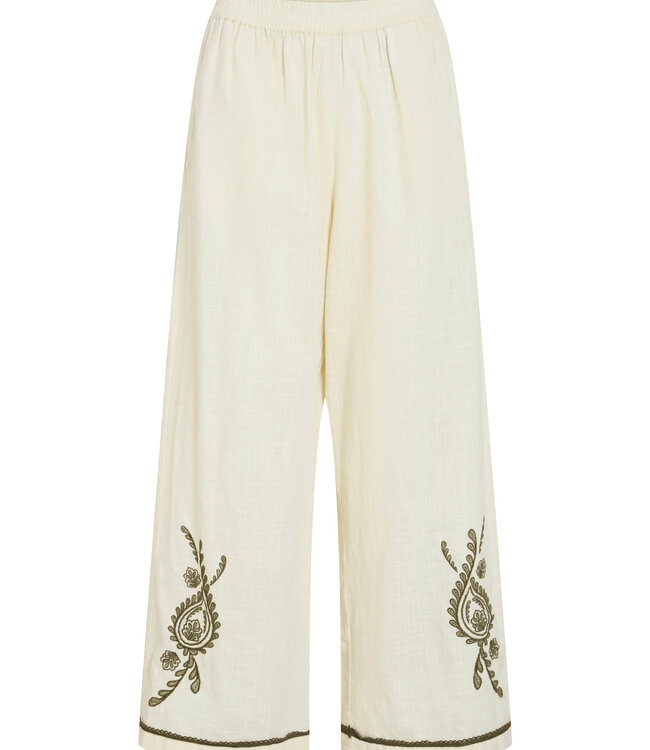 VILA Broek JOSLA 7/8 WIDE VILA EMBROIDERY