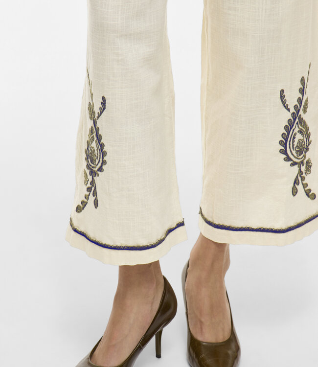VILA Broek JOSLA 7/8 WIDE VILA EMBROIDERY