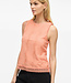 VILA Top TORTENA O-NECK VILA CADIUM ORANGE