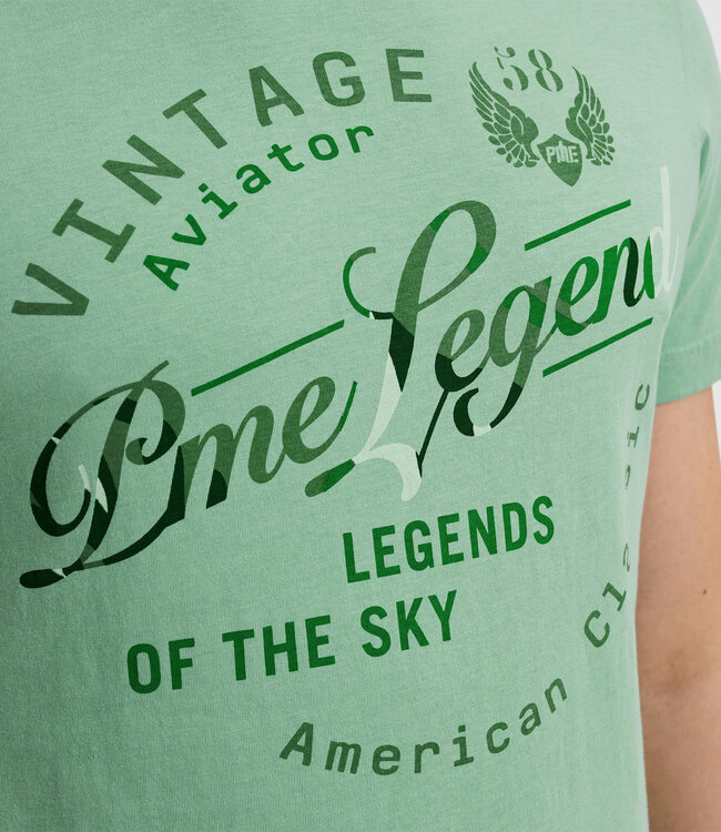 PME LEGEND T-Shirt SINGLE JERSEY PLAY PME LEGEND CAMEO BLUE
