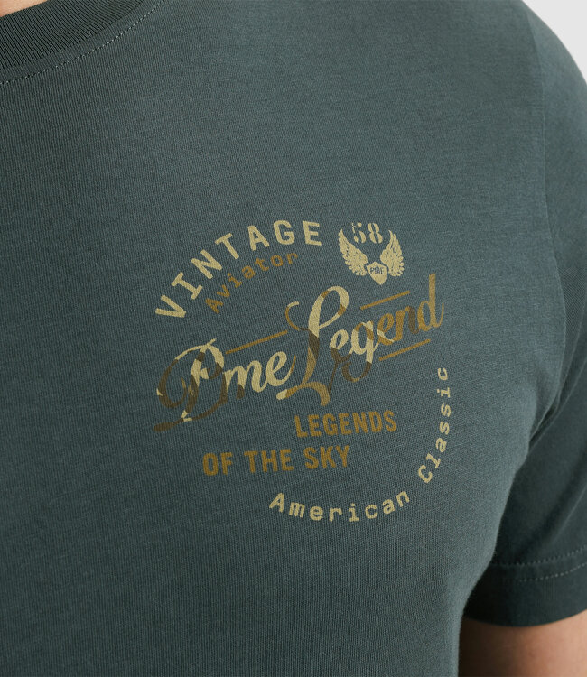 PME LEGEND T-Shirt SINGLE JERSEY PLAY PME LEGEND DARK SLATE