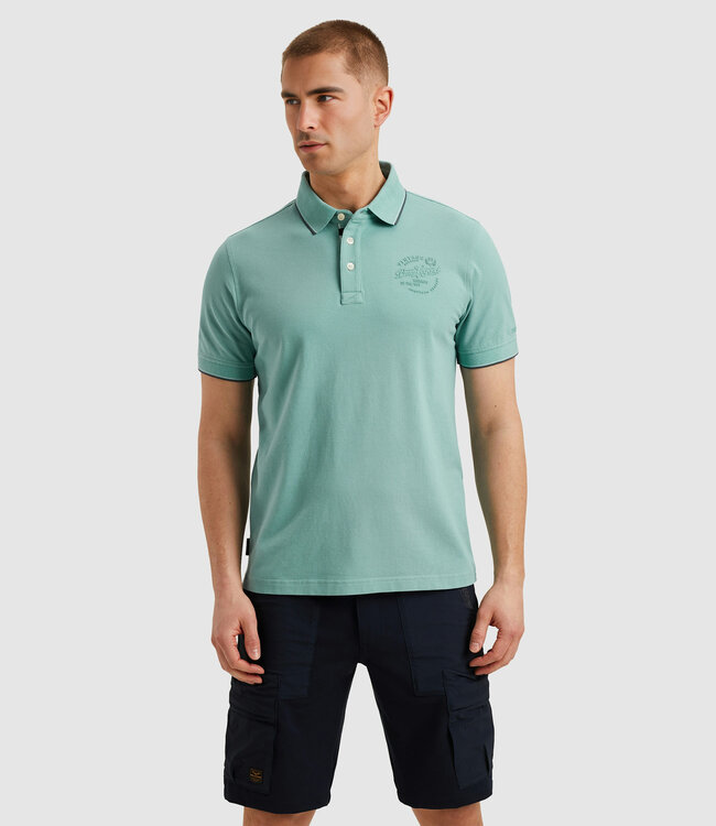 PME LEGEND Polo STRETCH PIQUE PACKAGE PME LEGEND CAMEO BLUE