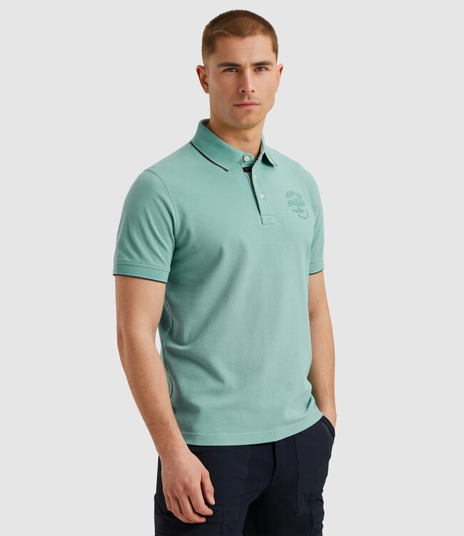 PME LEGEND Polo STRETCH PIQUE PACKAGE PME LEGEND CAMEO BLUE