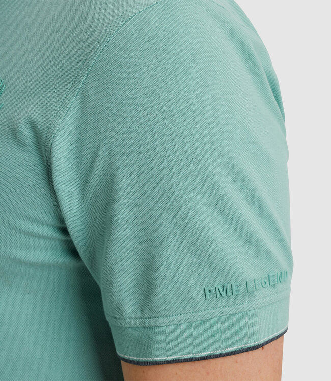 PME LEGEND Polo STRETCH PIQUE PACKAGE PME LEGEND CAMEO BLUE