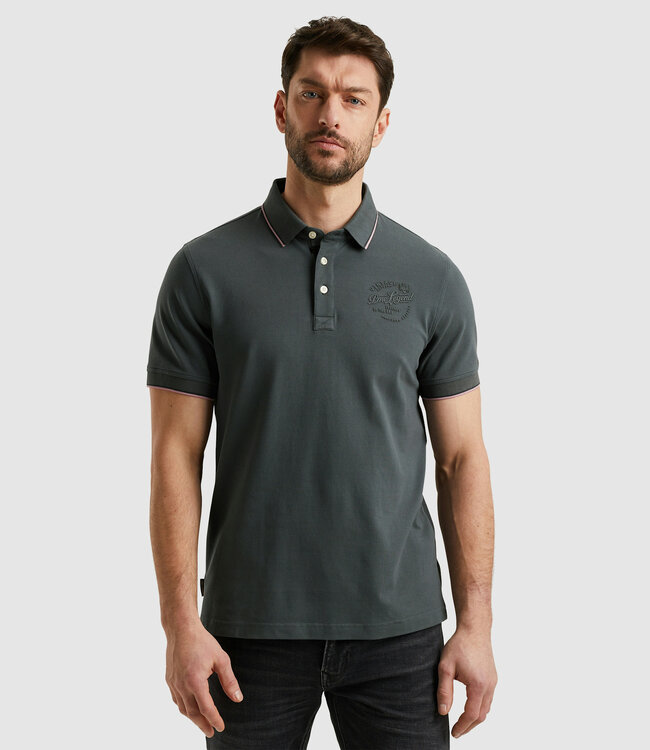 PME LEGEND Polo STRETCH PIQUE PACKAGE PME LEGEND DARK SLATE
