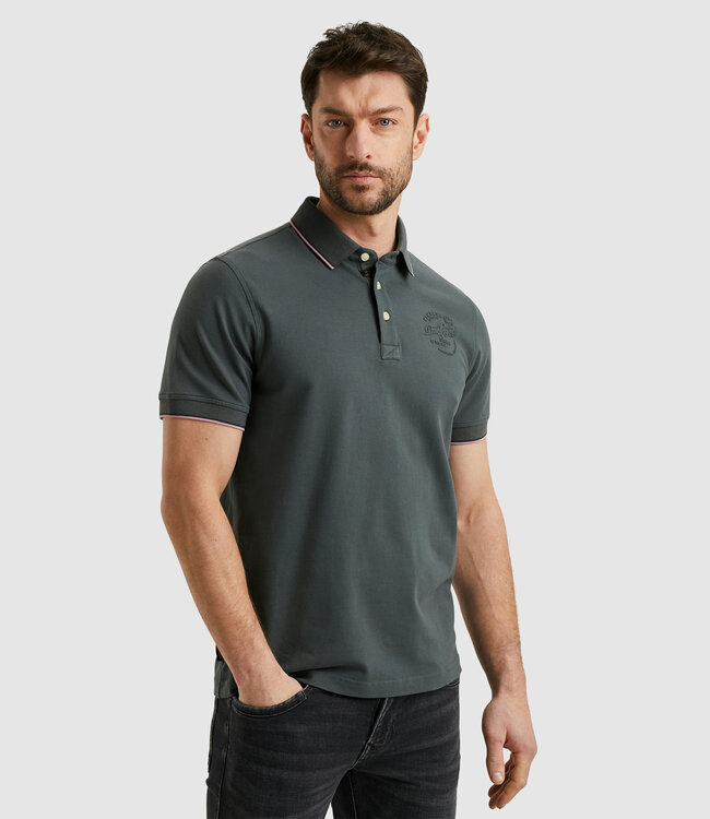 PME LEGEND Polo STRETCH PIQUE PACKAGE PME LEGEND DARK SLATE