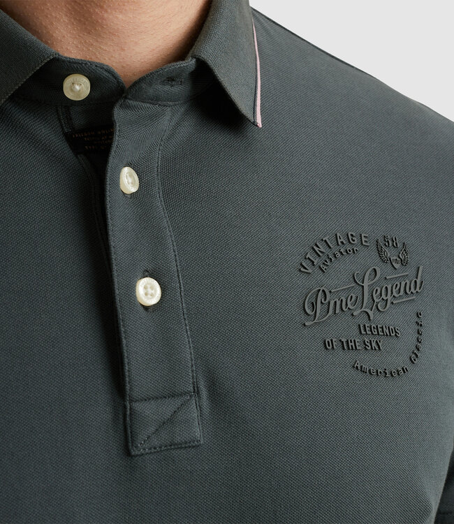 PME LEGEND Polo STRETCH PIQUE PACKAGE PME LEGEND DARK SLATE