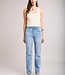 TOXIK3 Broek JEANS STRAIGHT FIT TOXIK3 BLOEMEN EN STRASS Z038