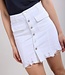 TOXIK3 Rok JEANS KNOPEN WIT TOXIK3 L1628-1