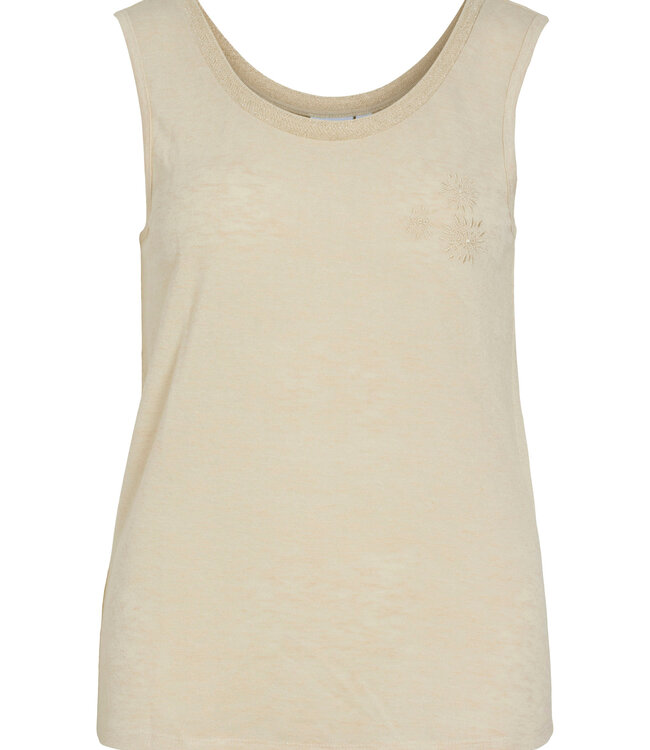 VILA Top TANK GAELLE VILA EMBROIDERY WOOD