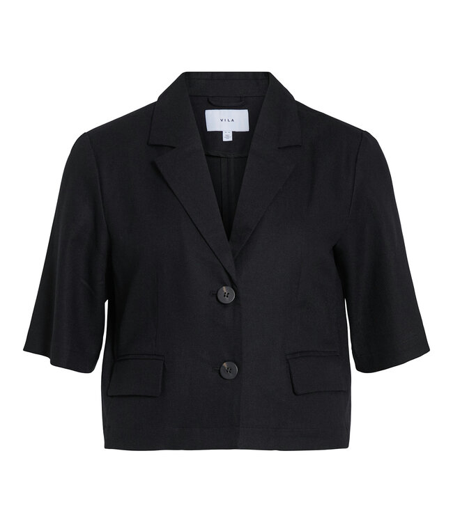 VILA Blazer POCKEY CROPPED Vila BLACK BEAUTY