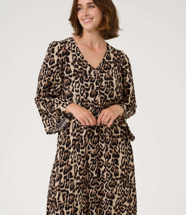 KAFFE Kleed PEDRA KAFFE LEOPARD