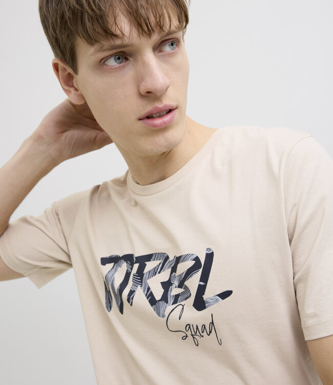JJ REBEL T-Shirt BERN BOX PRINT REBEL MOONBEAM