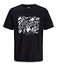 JJ REBEL T-Shirt BERN BOX PRINT REBEL BLACK